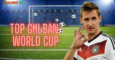 top ghi bàn world cup