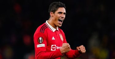 Varane trong màu áo Manchester United