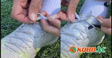 cách buộc dây giày đá bóng không bị tuột